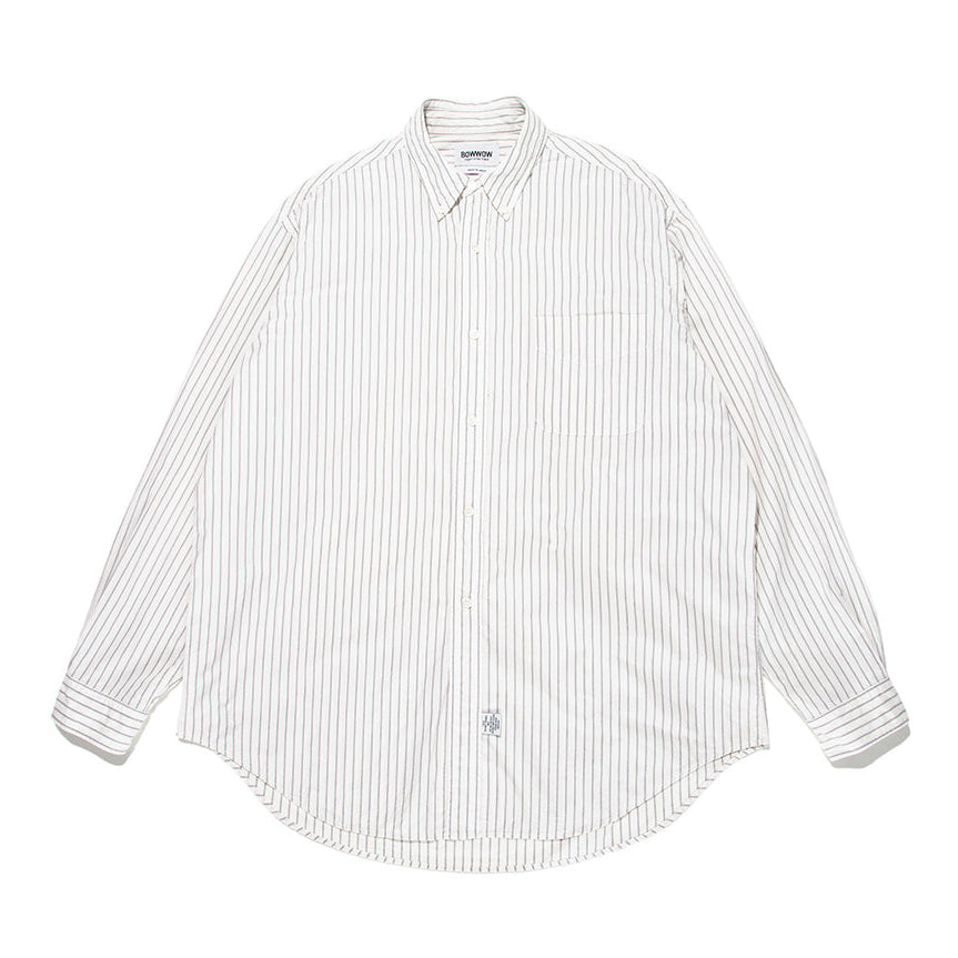 〈BOW WOW〉HIGH COUNT STRIPE B.D. SHIRTS