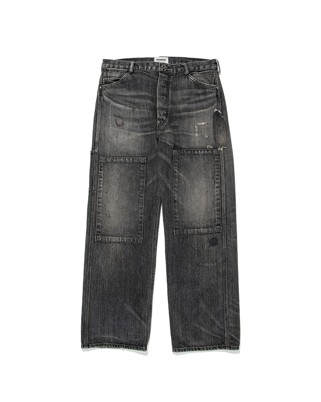 参考上代46300円 未使用 BOWWOW 30S BLACK DENIM PANTS REPAIRED ブラックデニム ペインターパンツ バウワウ BW242-3BDPR ブラック L （15021M） BOW WOW〉30S BLACK DENIM PANTS REPAIRED｜UP NORTH ONLINE STORE