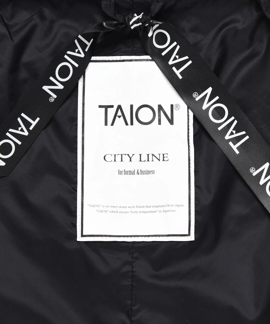 TAION〉[MEN] シティ クルーネック ダウンジャケット(TAION-104BCI