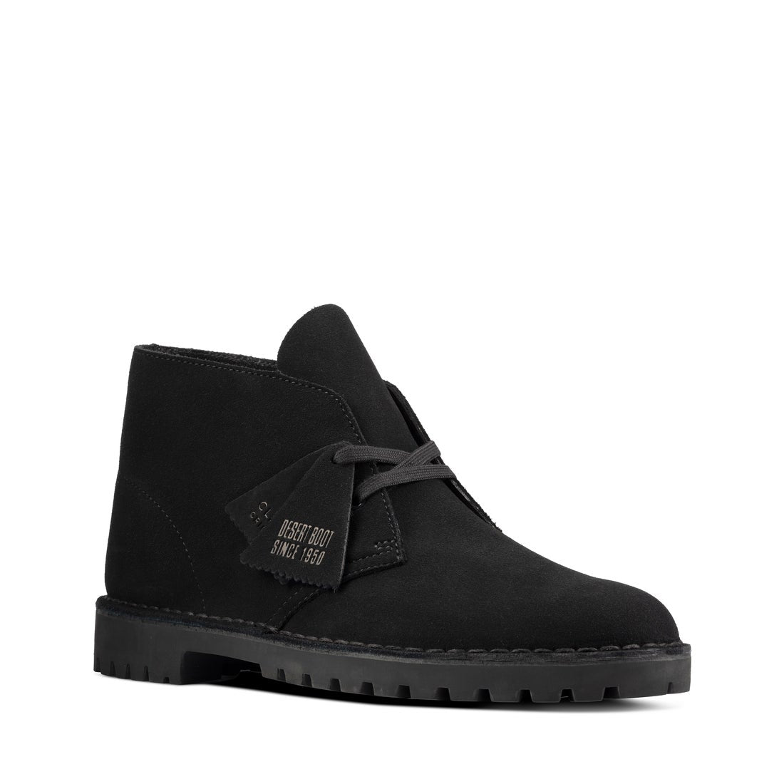 Clarks desert hot sale peak black