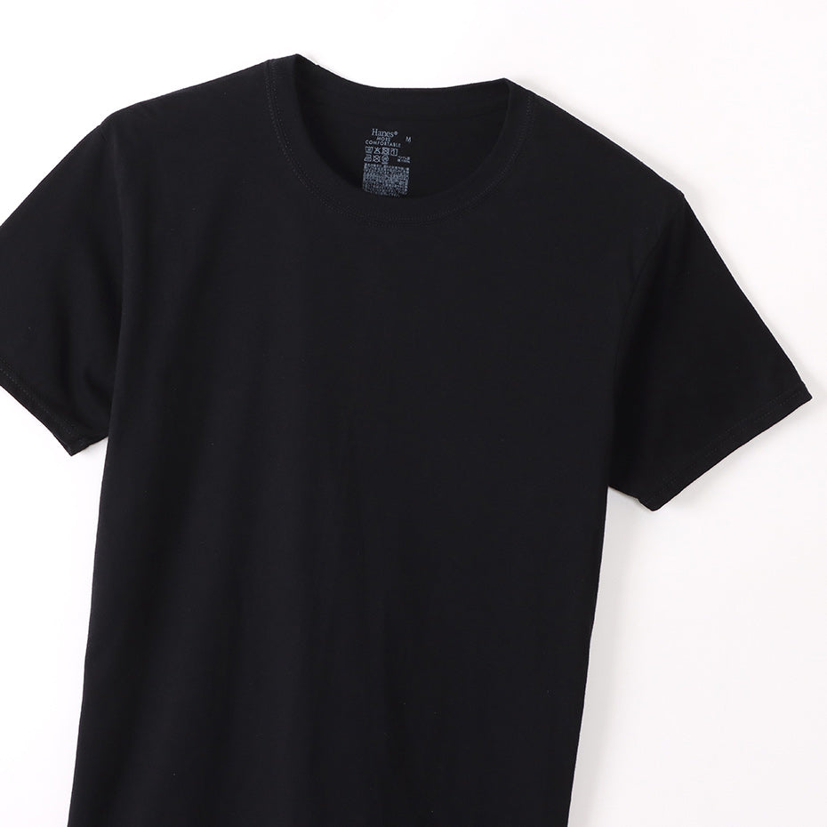 Hanes ブラック Tシャツ スピード HNS_UJTCB1_Black_Front.jpg