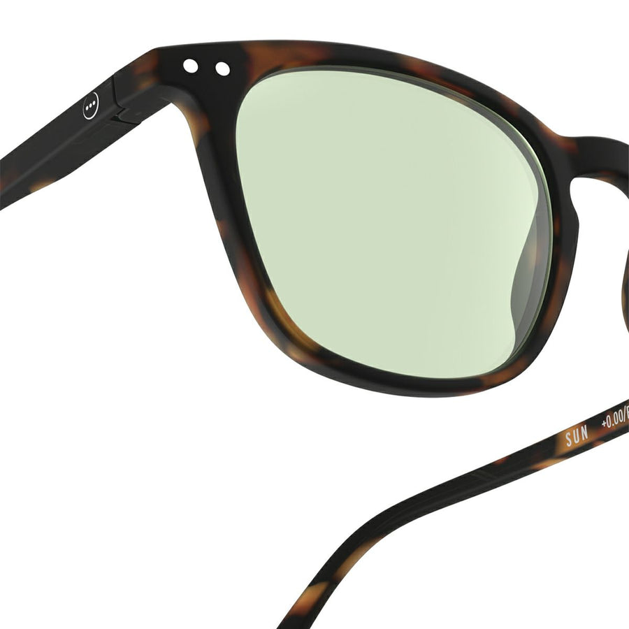 〈IZIPIZI〉SUN LIGHTCOLOR #E Tortoise(Light green lenses)