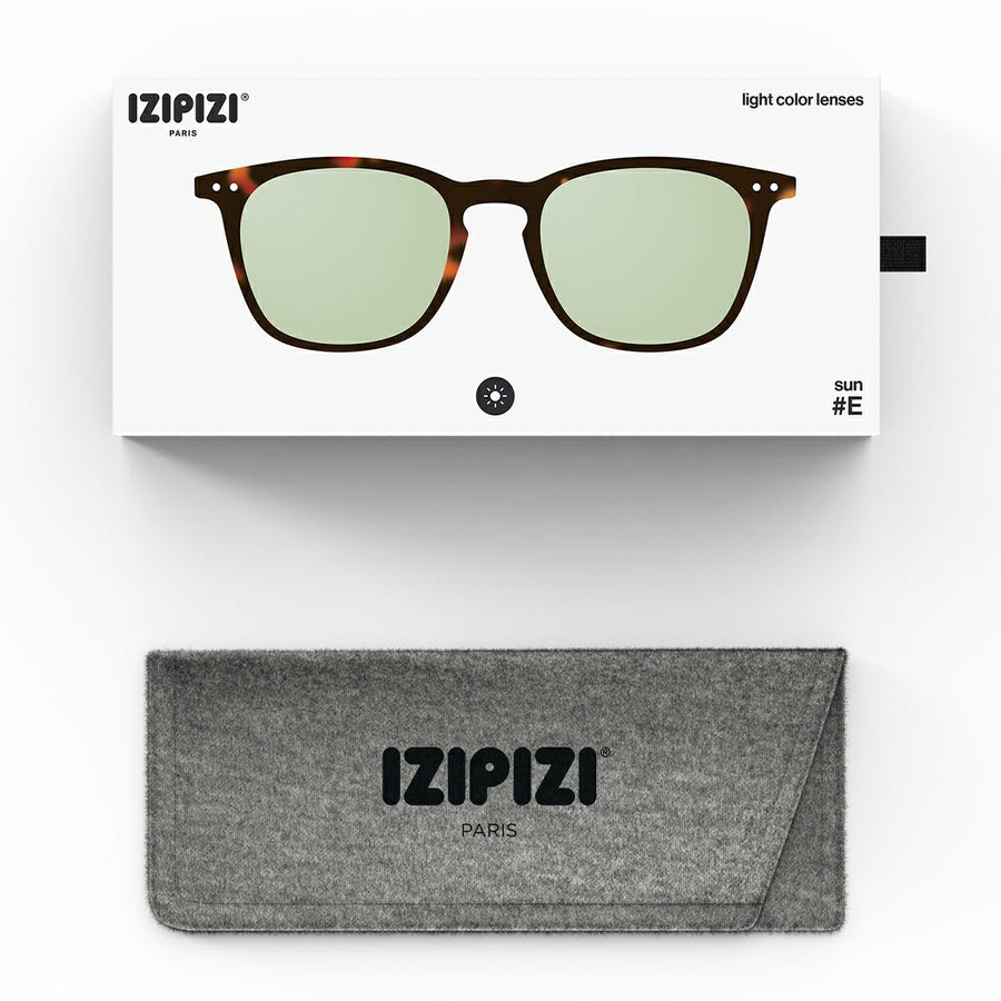 〈IZIPIZI〉SUN LIGHTCOLOR #E Tortoise(Light green lenses)