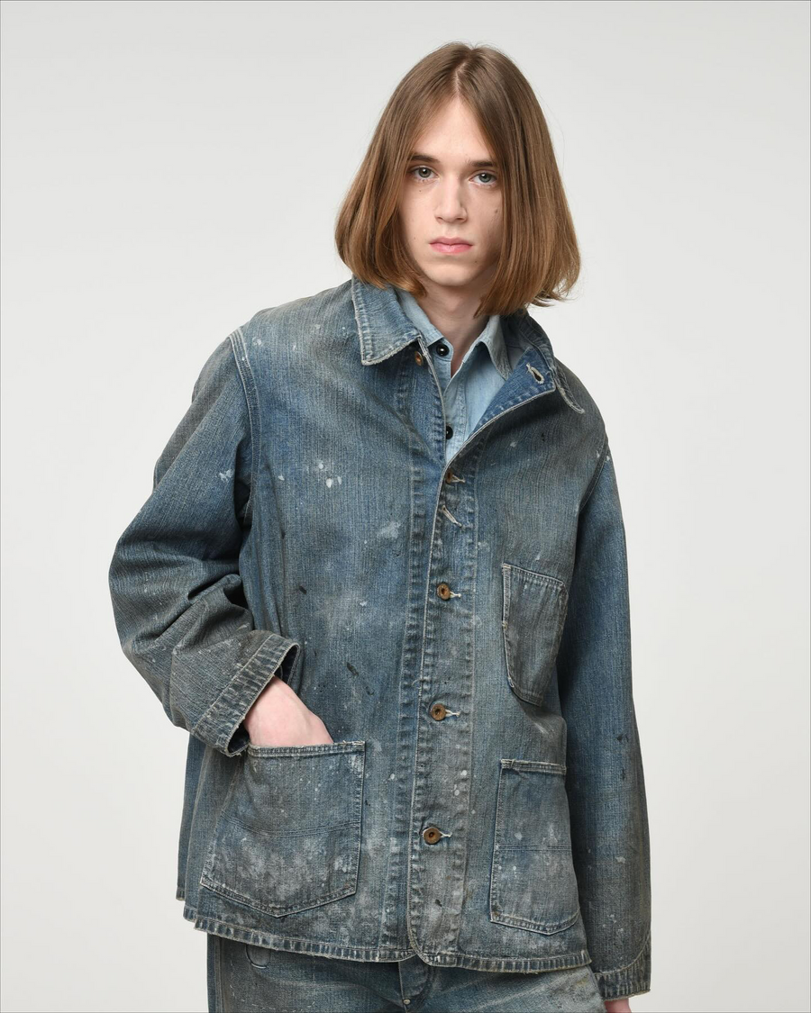 〈BOW WOW〉PAINT-STAINED ENGINEER'S COVERALL