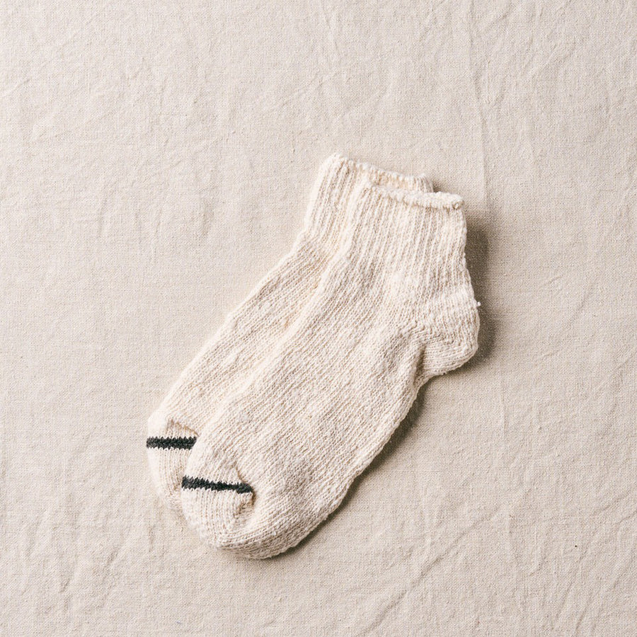 〈yahae〉"Garabou" Organic Cotton Ankle Socks｜7-5012 / Natural