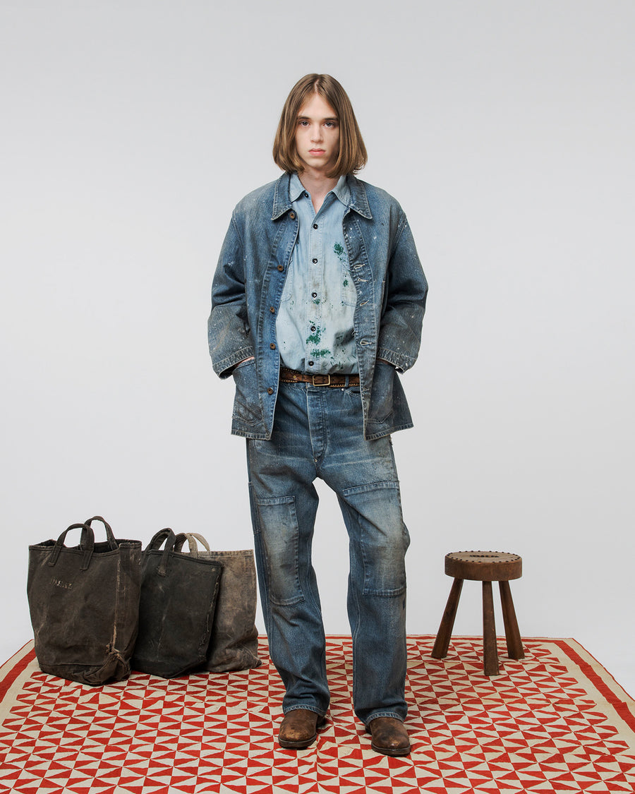 〈BOW WOW〉PAINT-STAINED ENGINEER'S COVERALL