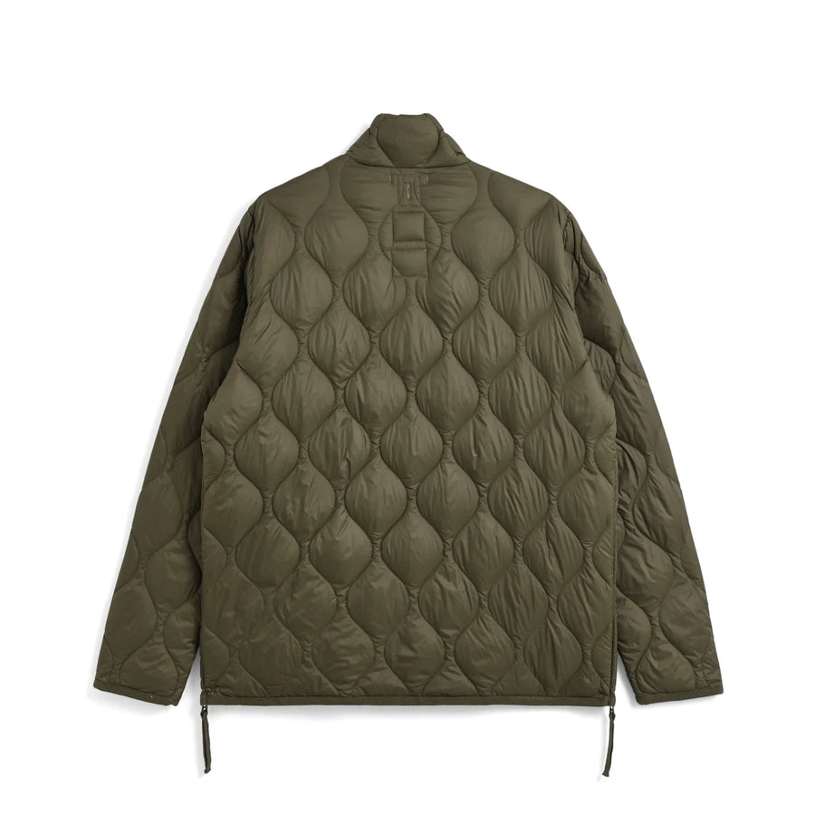 TAION〉[UNISEX] ミリタリー ハイネックWジップ ダウンジャケット