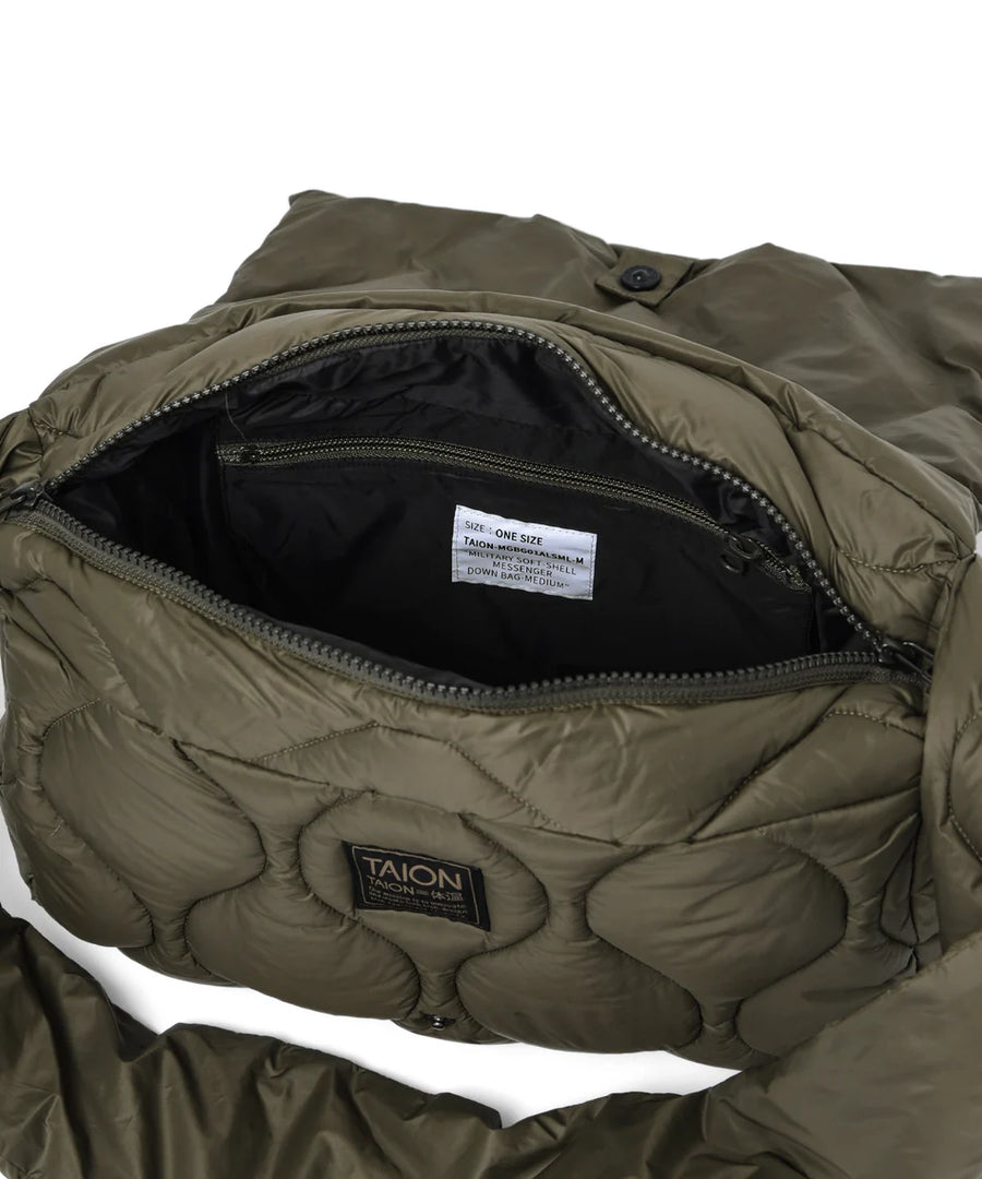 〈TAION〉ミリタリー メッセンジャー ダウンバッグM(TAION-MGBG01ALSML-M)