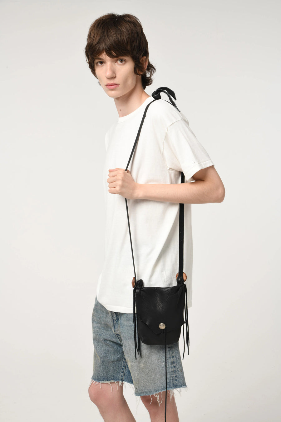 BOW WOW〉DEER SKIN BAG / BLACK|UP NORTH ONLINE STORE BOW WOW〉DEER SKIN BAG / BLACK|UP NORTH ONLINE STORE