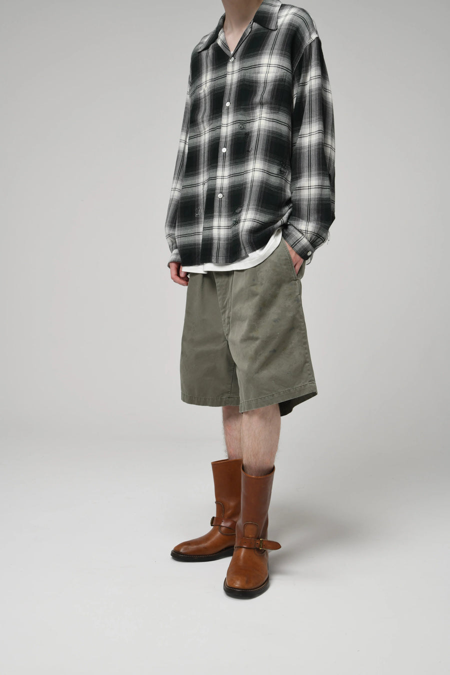 BOWWOW US ARMY SHORTS エイジング加工 ショーツ XL BOW WOW〉US ARMY CHINO SHORTS AGED｜UP NORTH ONLINE STORE
