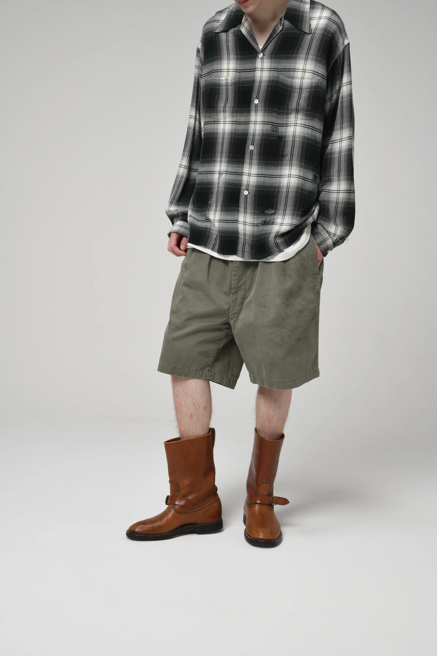 ●M●2026SS●BOW WOW●US ARMY ハーフパンツ AGEDカーキ BOW WOW〉US ARMY CHINO SHORTS AGED｜UP NORTH ONLINE STORE