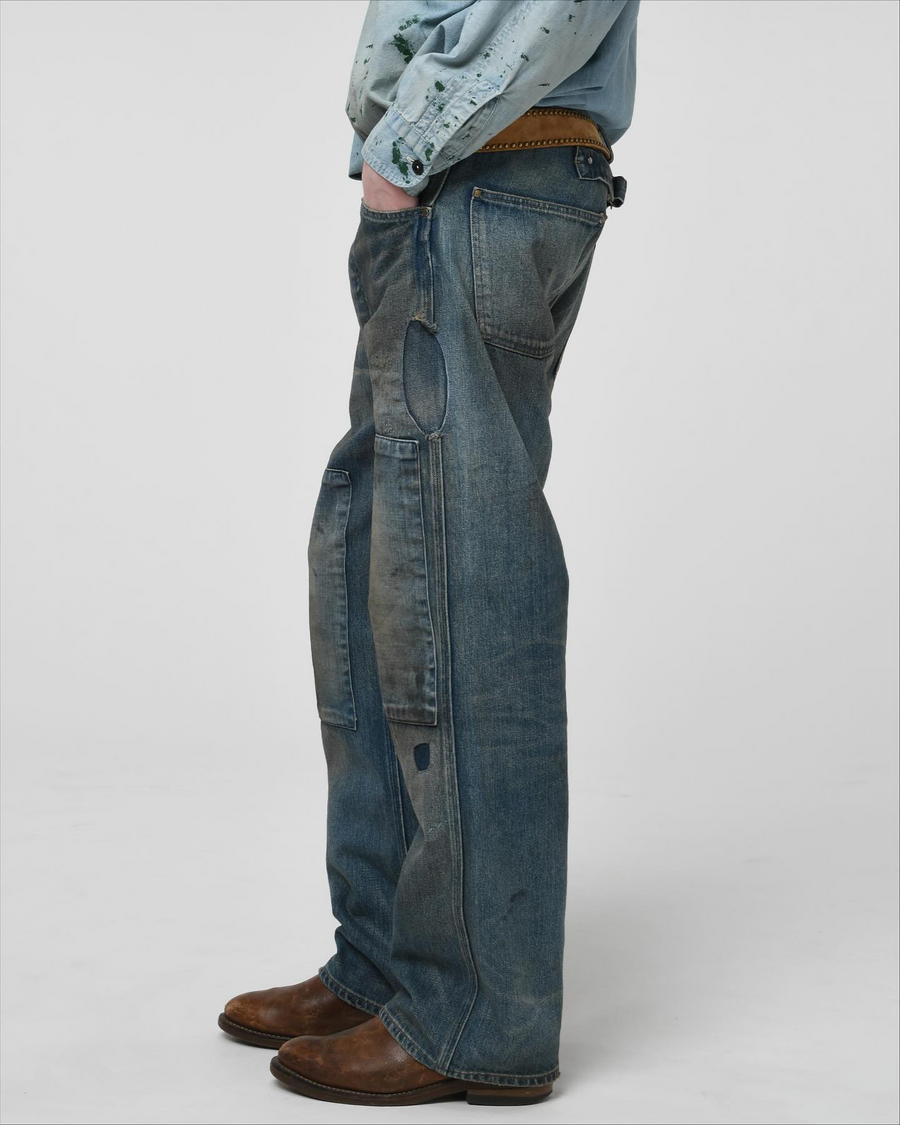〈BOW WOW〉MINER'S REPAIRED DENIM WORK PANTS
