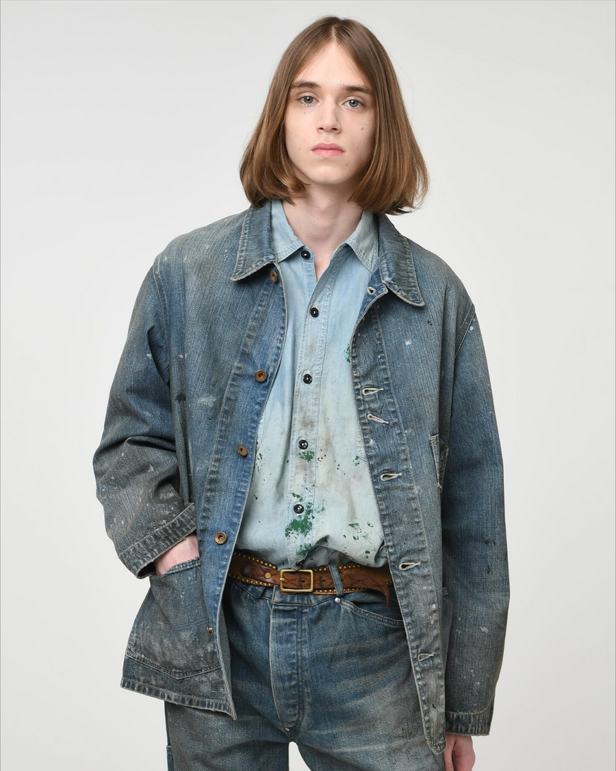〈BOW WOW〉PAINT-STAINED ENGINEER'S COVERALL