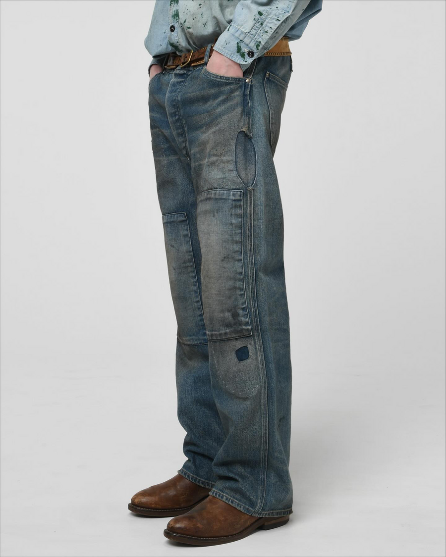 〈BOW WOW〉MINER'S REPAIRED DENIM WORK PANTS