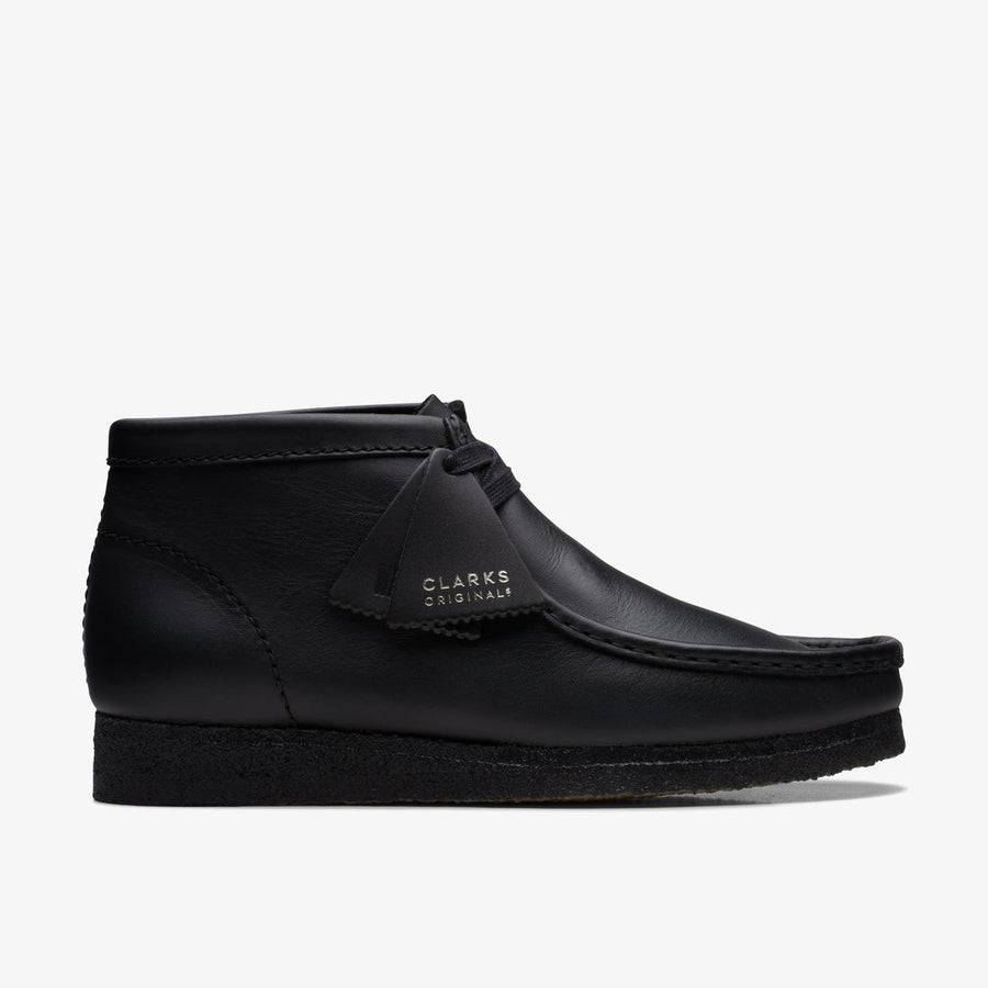 〈Clarks〉Wallabee Boot / Black Leather