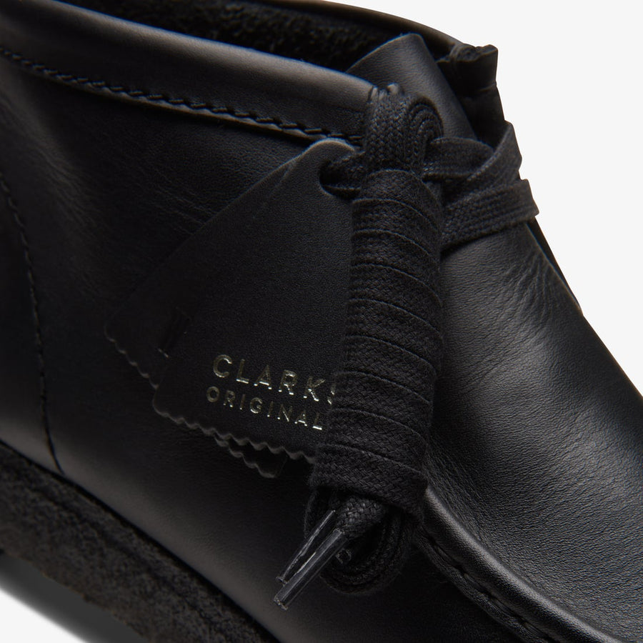 〈Clarks〉Wallabee Boot / Black Leather