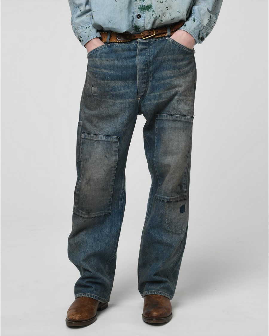 〈BOW WOW〉MINER'S REPAIRED DENIM WORK PANTS