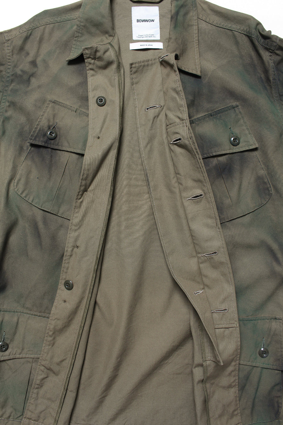 〈BOW WOW〉JUNGLE FATIGUE JACKET SPRAY CAMO