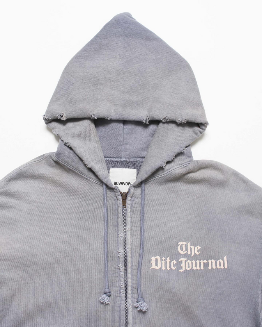 トップス BOWWOW THE DITC JOURNAL ZIP HOODIE XL BOW WOW〉THE DITC JOURNAL ZIP HOODIE AGED｜UP NORTH ONLINE STORE