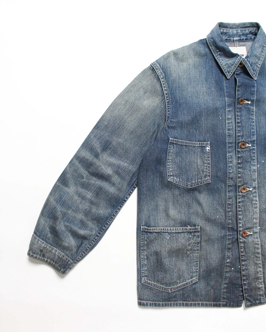 未使用 BOW WOW バウワウ HERITAGE DENIM CHORE COAT AGED BW261-HDCC デニムチョアジャケット カバーオール インディゴ L 71016146 BOW WOW〉HERITAGE DENIM CHORE COAT AGED｜UP NORTH ONLINE STORE