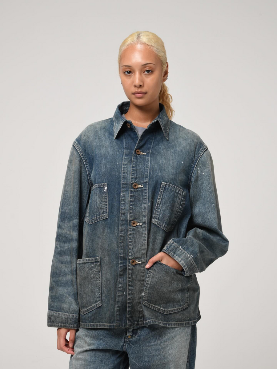 BOW WOW〉HERITAGE DENIM CHORE COAT AGED｜UP NORTH ONLINE STORE