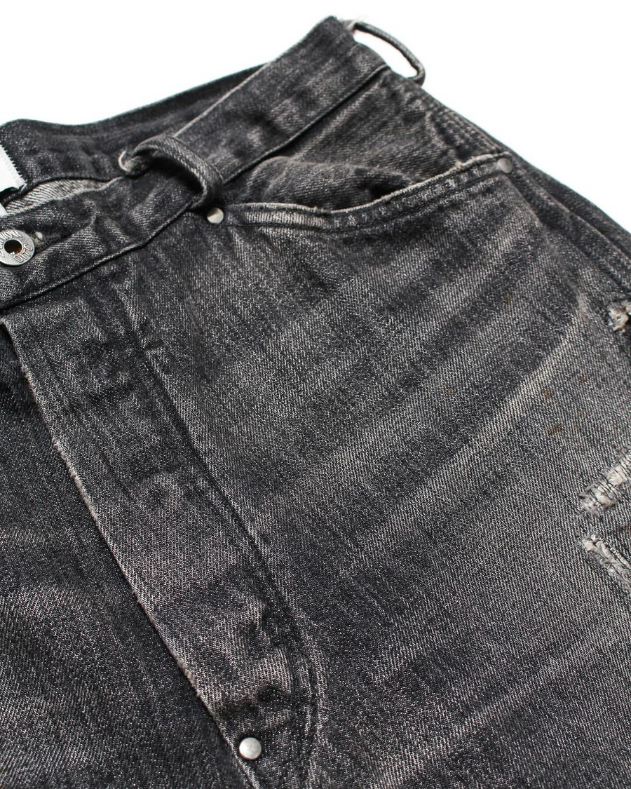 BOW WOW〉30S BLACK DENIM PANTS REPAIRED|UP NORTH ONLINE STORE BOW WOW〉30S BLACK DENIM PANTS REPAIRED|UP NORTH ONLINE STORE