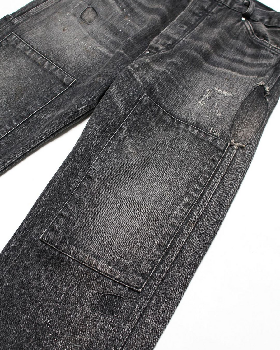 BOW WOW〉30S BLACK DENIM PANTS REPAIRED|UP NORTH ONLINE STORE BOW WOW〉30S BLACK DENIM PANTS REPAIRED|UP NORTH ONLINE STORE