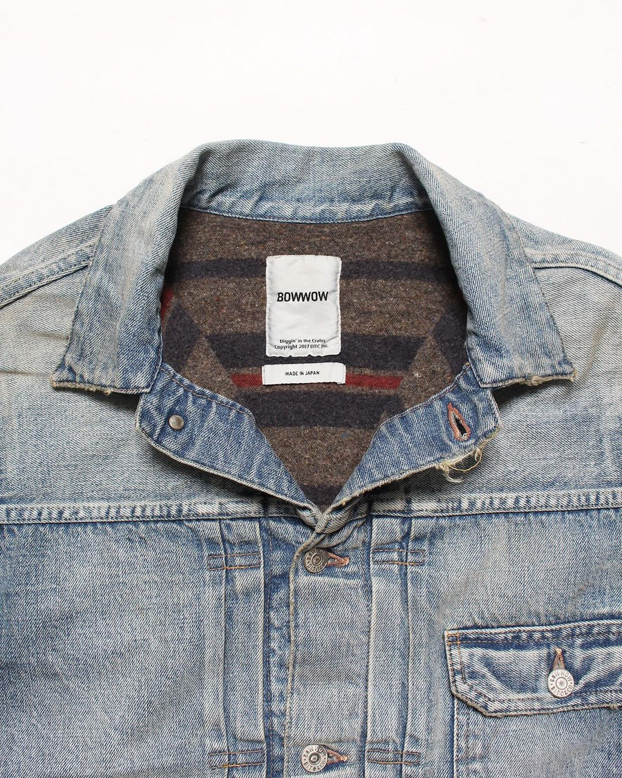 BOW WOW〉BLANKET LINED DENIM JK AGING|UP NORTH ONLINE STORE BOW WOW〉BLANKET LINED DENIM JK AGING|UP NORTH ONLINE STORE