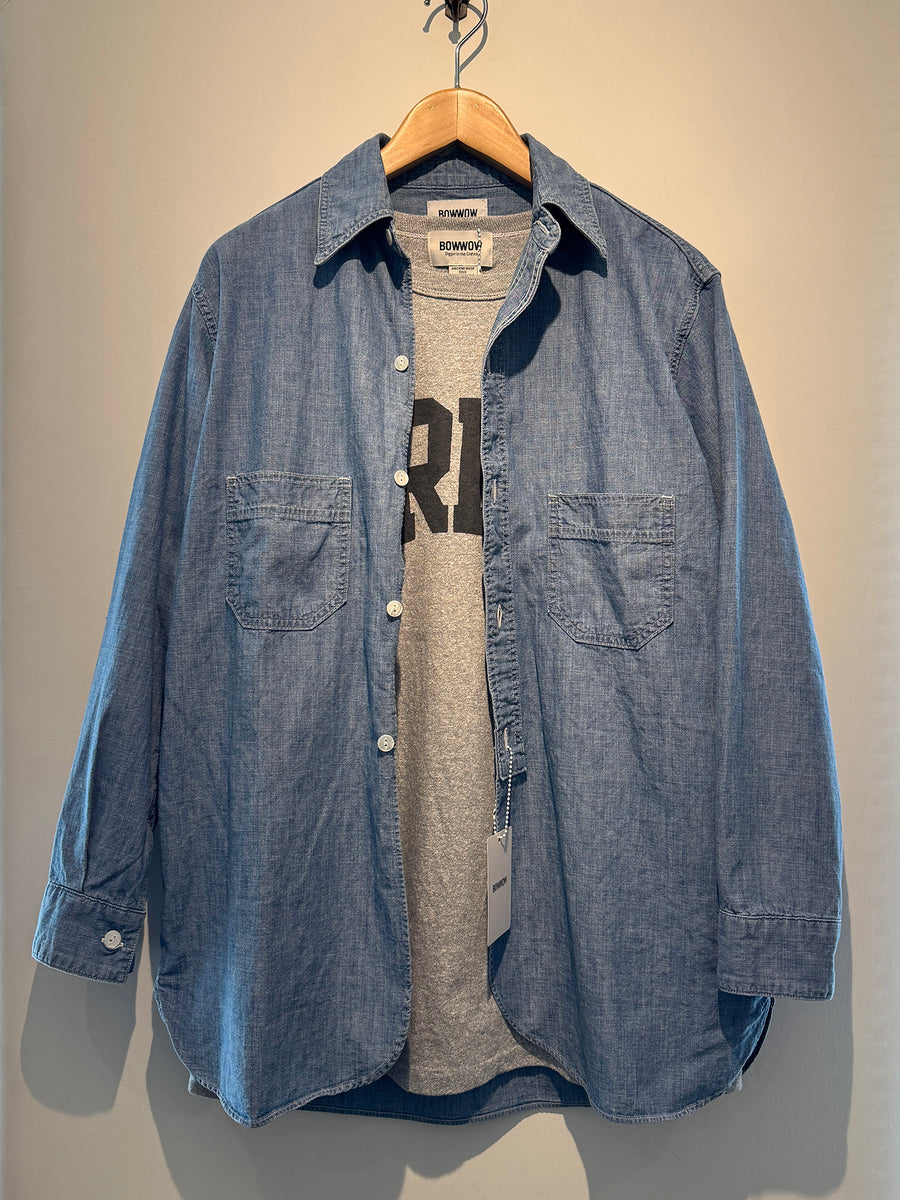 トップス BOW WOW USN CHAMBRAY SHIRTS BOW WOW〉DISTRESSED SWEATSHIRT AGED｜UP NORTH ONLINE STORE