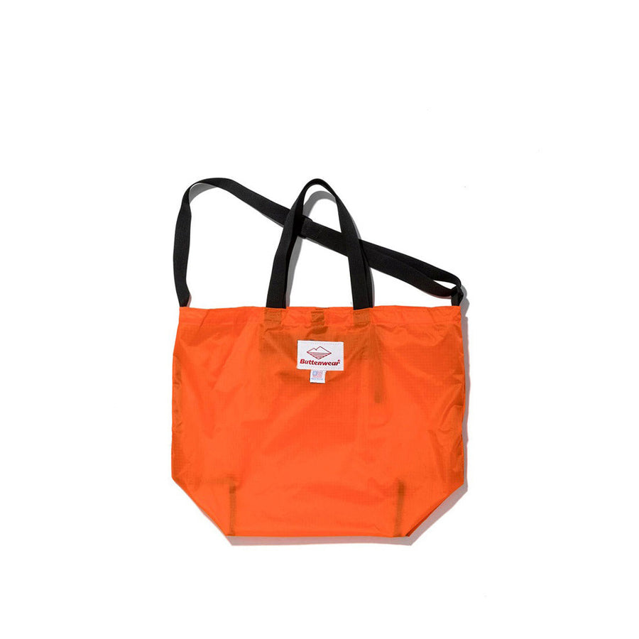 〈Battenwear〉Mini Packable Tote / Orange x Black