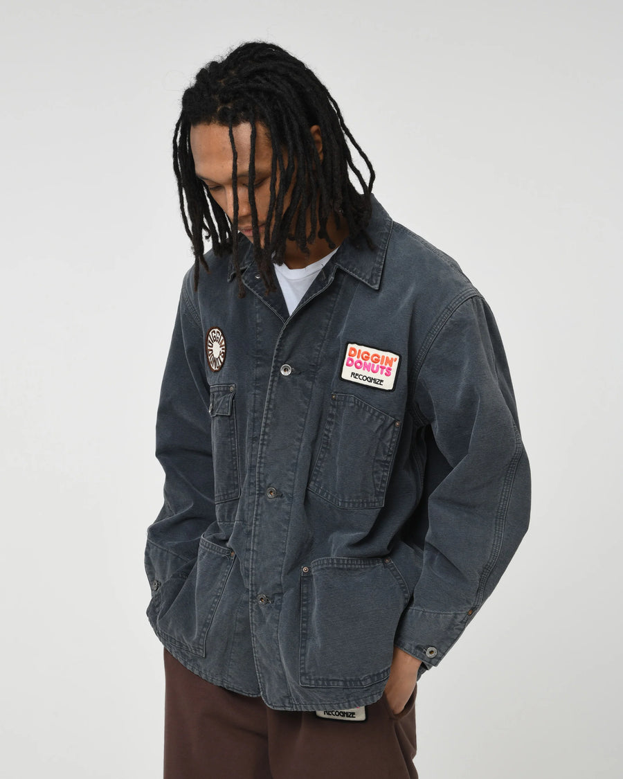 〈RECOGNIZE/BOW WOW〉DIGGIN' DONUTS DUCK COVERALL AGED