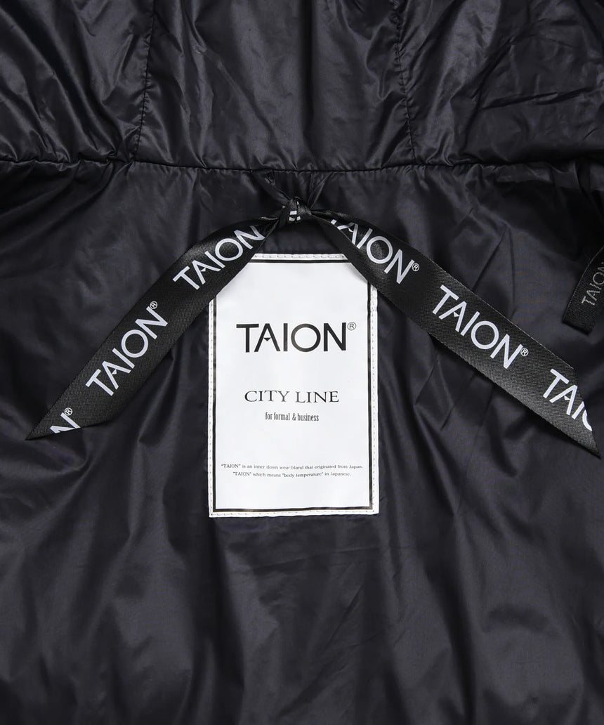 〈TAION〉[UNISEX] シティ フードダウンジャケット(TAION-106JKCI)