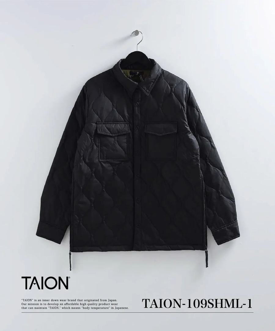 TAION〉[UNISEX] ミリタリー ダウンシャツ(TAION-109SHML-1)｜UP NORTH