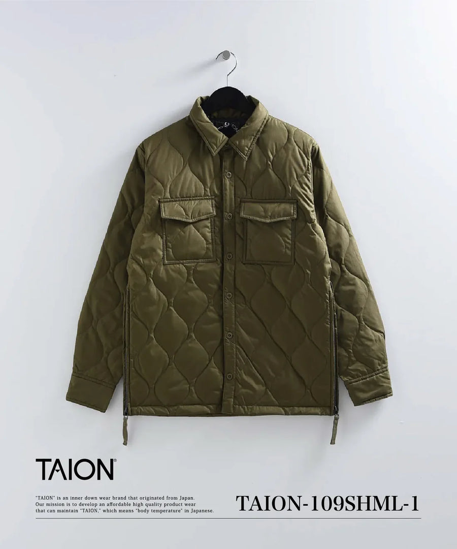 TAION〉[UNISEX] ミリタリー ダウンシャツ(TAION-109SHML-1)｜UP NORTH