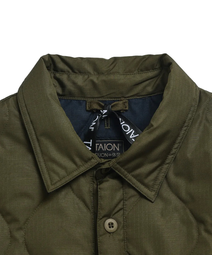 TAION〉[UNISEX] ミリタリー ダウンシャツ(TAION-109SHML-1)｜UP NORTH