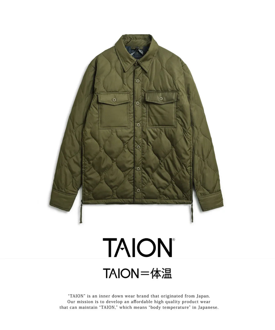 TAION〉[UNISEX] ミリタリー ダウンシャツ(TAION-109SHML-1)｜UP NORTH