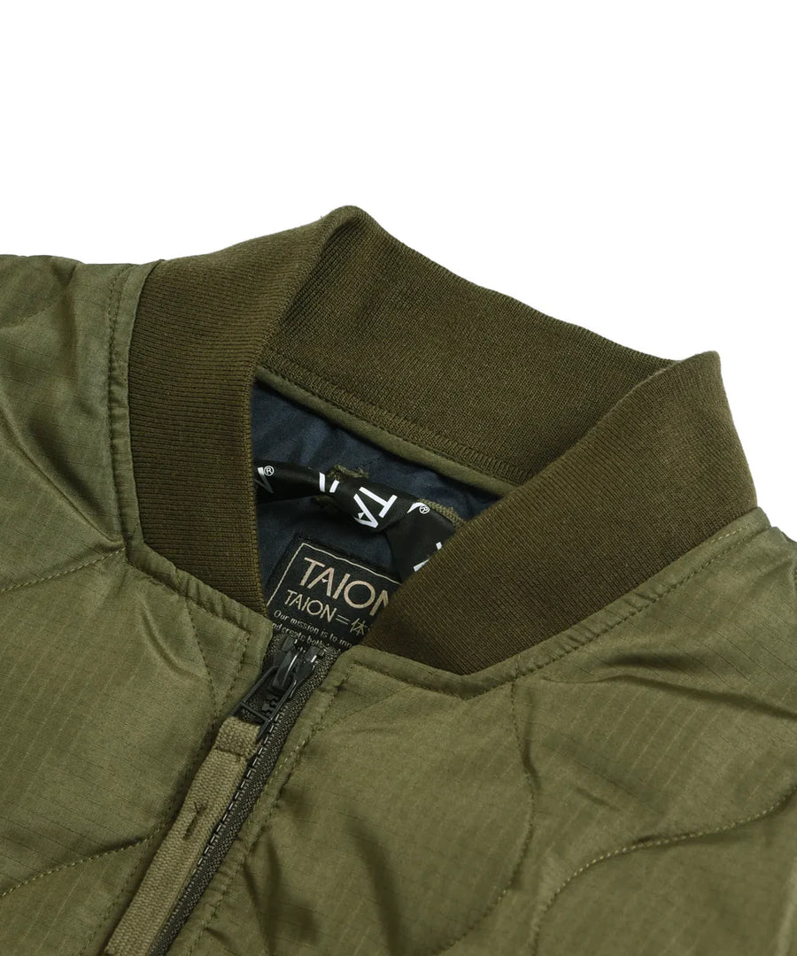 TAION〉[UNISEX] ミリタリー MA-1 ダウンジャケット(TAION-111M1ML-1