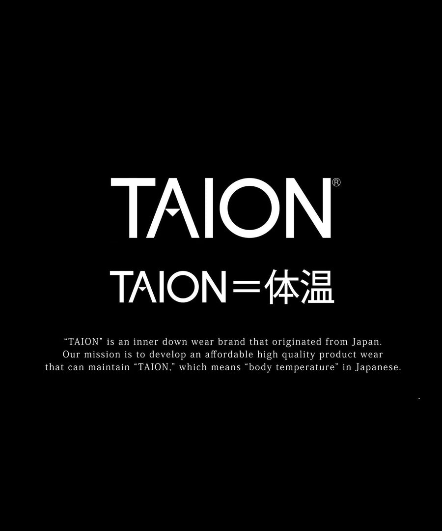 〈TAION〉[MEN] Vネックボタン インナーダウンベスト (TAION-001)
