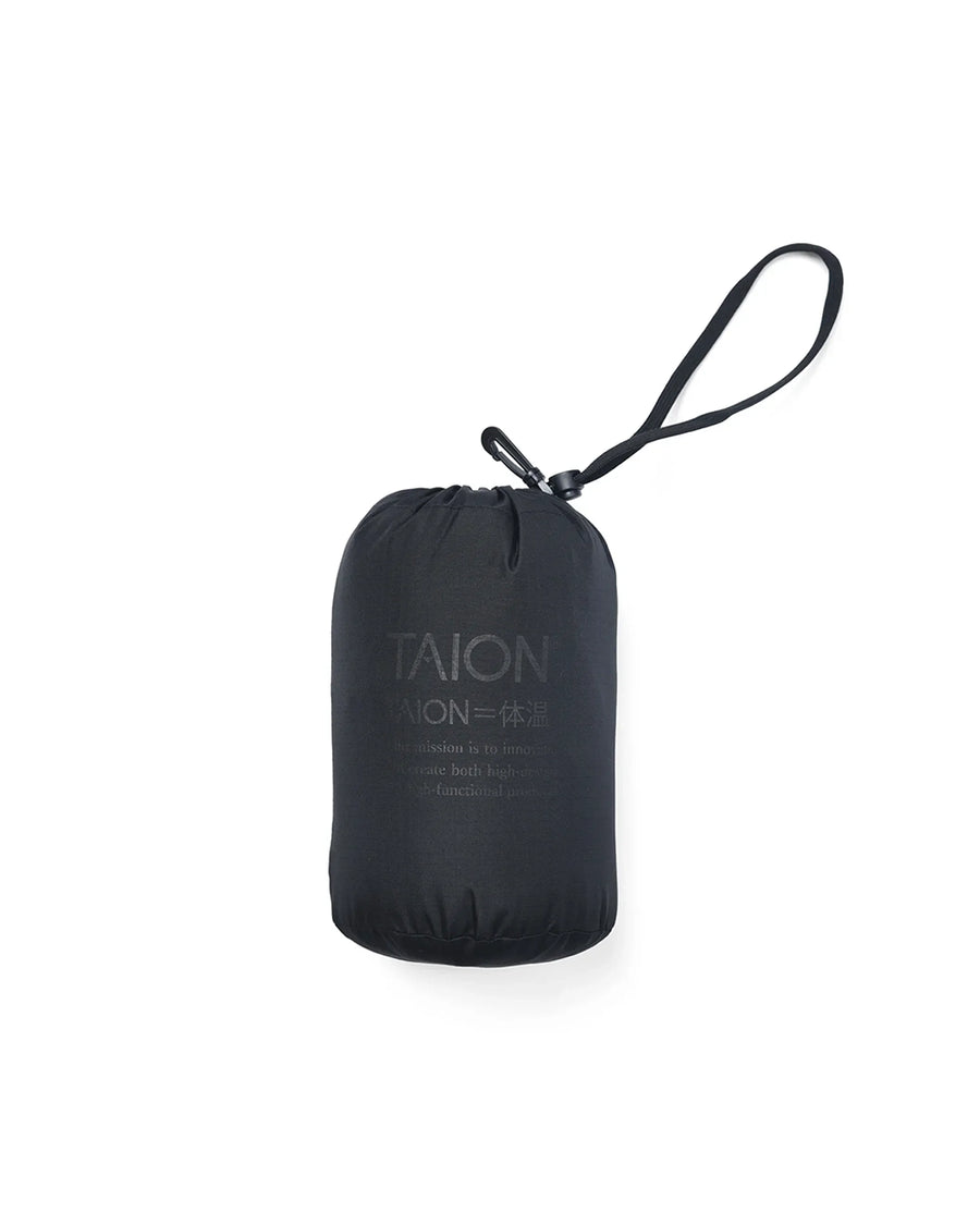 〈TAION〉[UNISEX] ミリタリー Wジップ ダウンパーカー-ソフトシェル