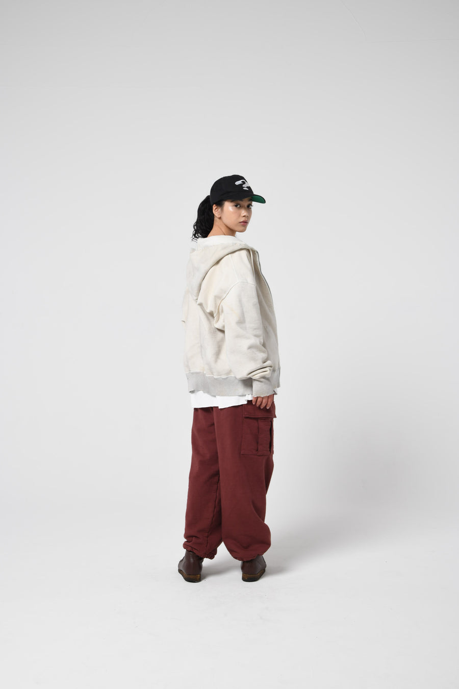 〈BOW WOW〉SWEAT CARGO PANTS / BROWN