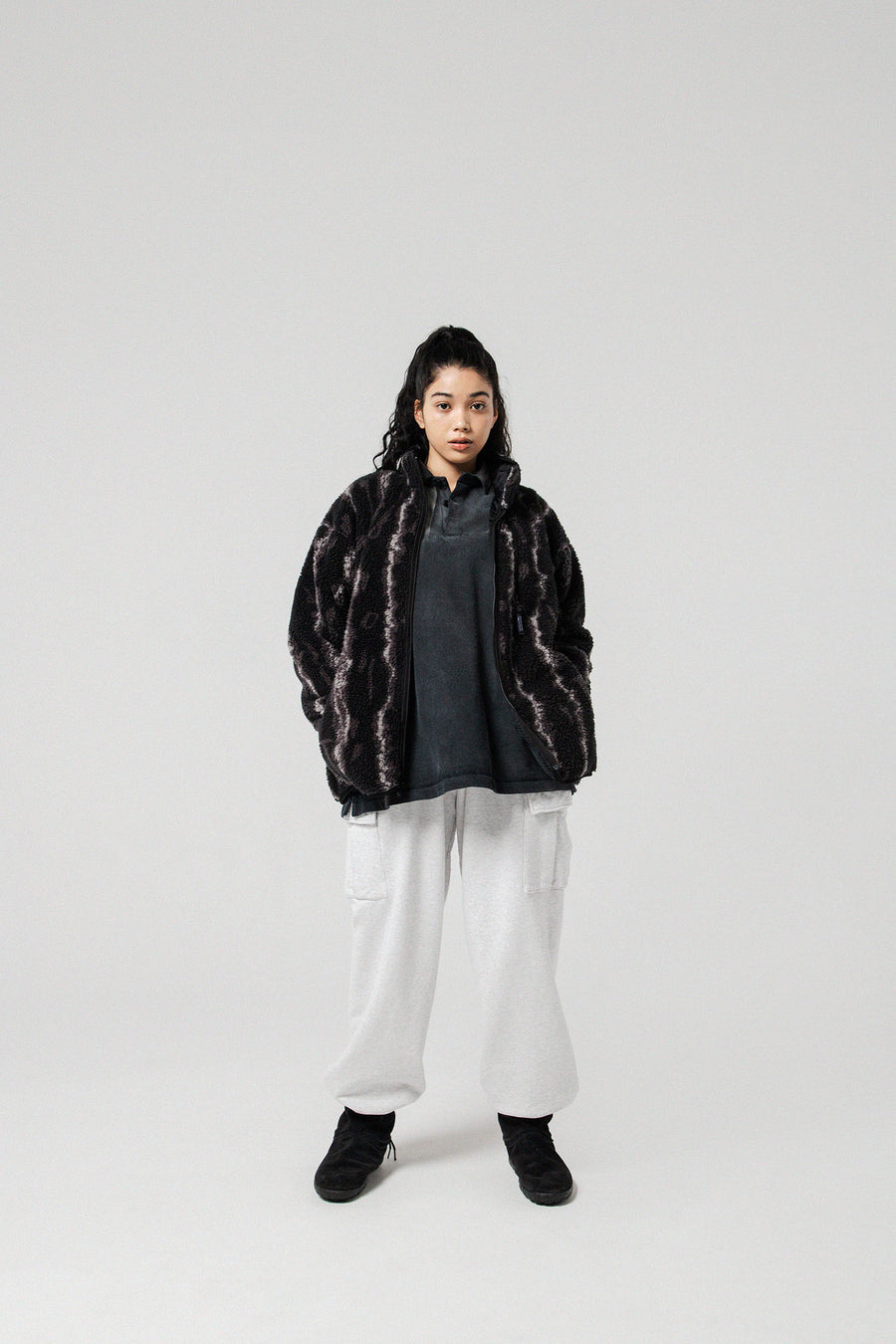 〈BOW WOW〉SWEAT CARGO PANTS / M.GRAY