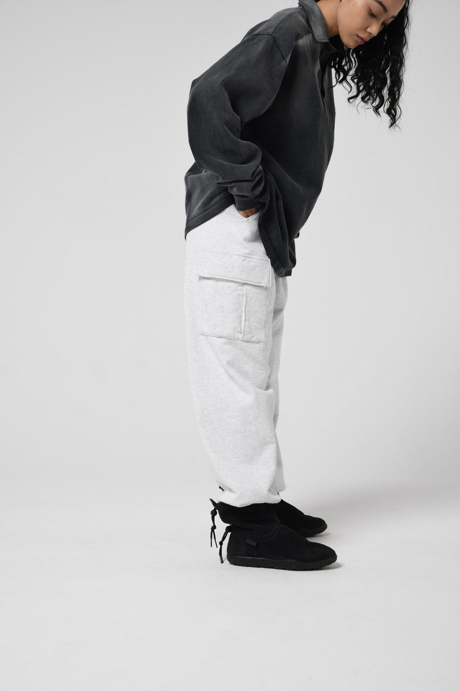 〈BOW WOW〉SWEAT CARGO PANTS / M.GRAY