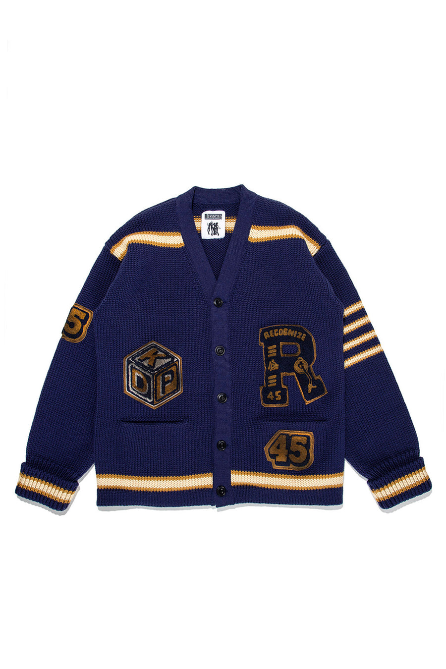 〈RECOGNIZE/BOW WOW〉LETTERED CARDIGAN