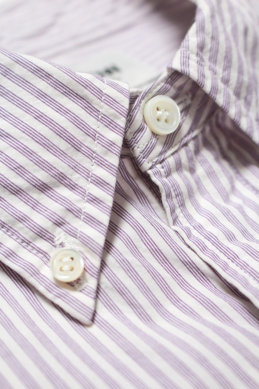 〈BOW WOW〉HIGH COUNT B.D. STRIPE SHIRTS / PURPLE STRIPE