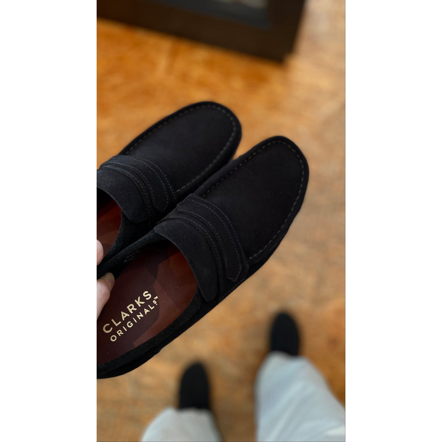 Clarks - Wallabee Loafer / Black Suede|UP NORTH ONLINE STORE Clarks - Wallabee Loafer / Black Suede|UP NORTH ONLINE STORE