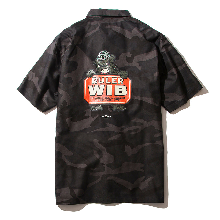 〈RULER®︎〉CAMOUFLAGE WORK SHIRTS