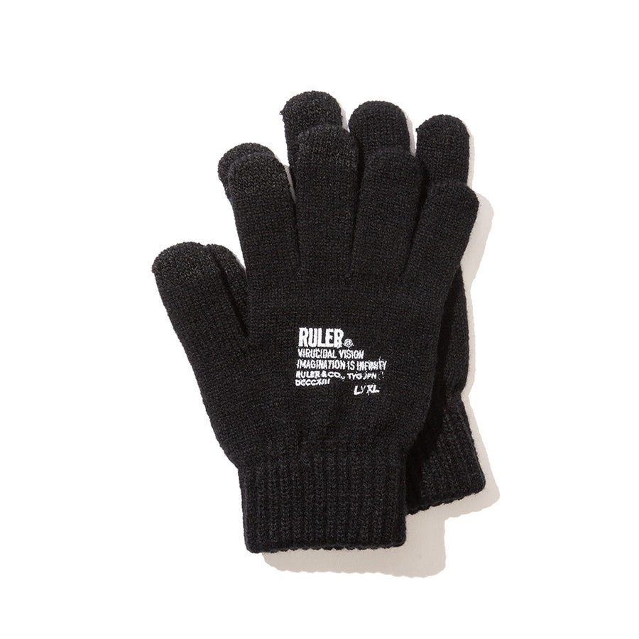 〈RULER®︎〉ID TOUCH SCREEN GLOVES