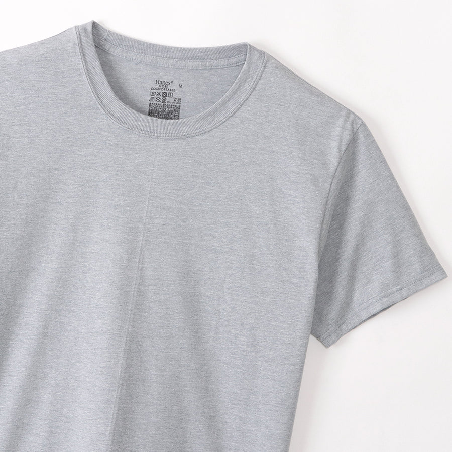 〈Hanes®︎〉3P Pack T-Shirts / RS Crew Neck [Heather Gray]